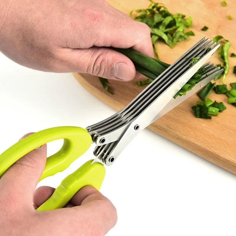Kitchen Gadgets That Make Life Easier - متعدد الطبقات مقص المطبخ الفولاذ المقاوم