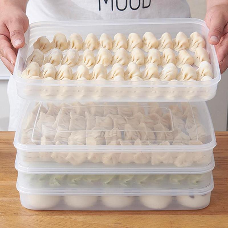 Kitchen Gadgets Organizer - صندوق تخزين شفاف للمطبخ، منظم للثلاجة،