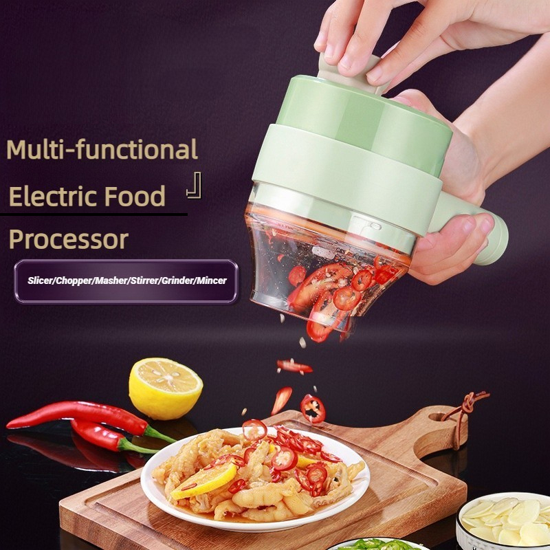 Kitchen Gadgets That Make Life Easier - محضر طعام كهربائي لاسلكي قطاعة الخضراوات