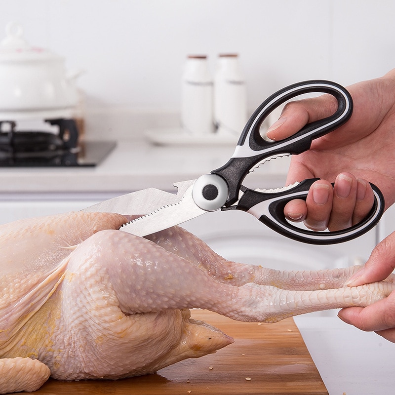 Kitchen Gadgets Latest - مقص عظمي للمطبخ من الفولاذ المقاوم