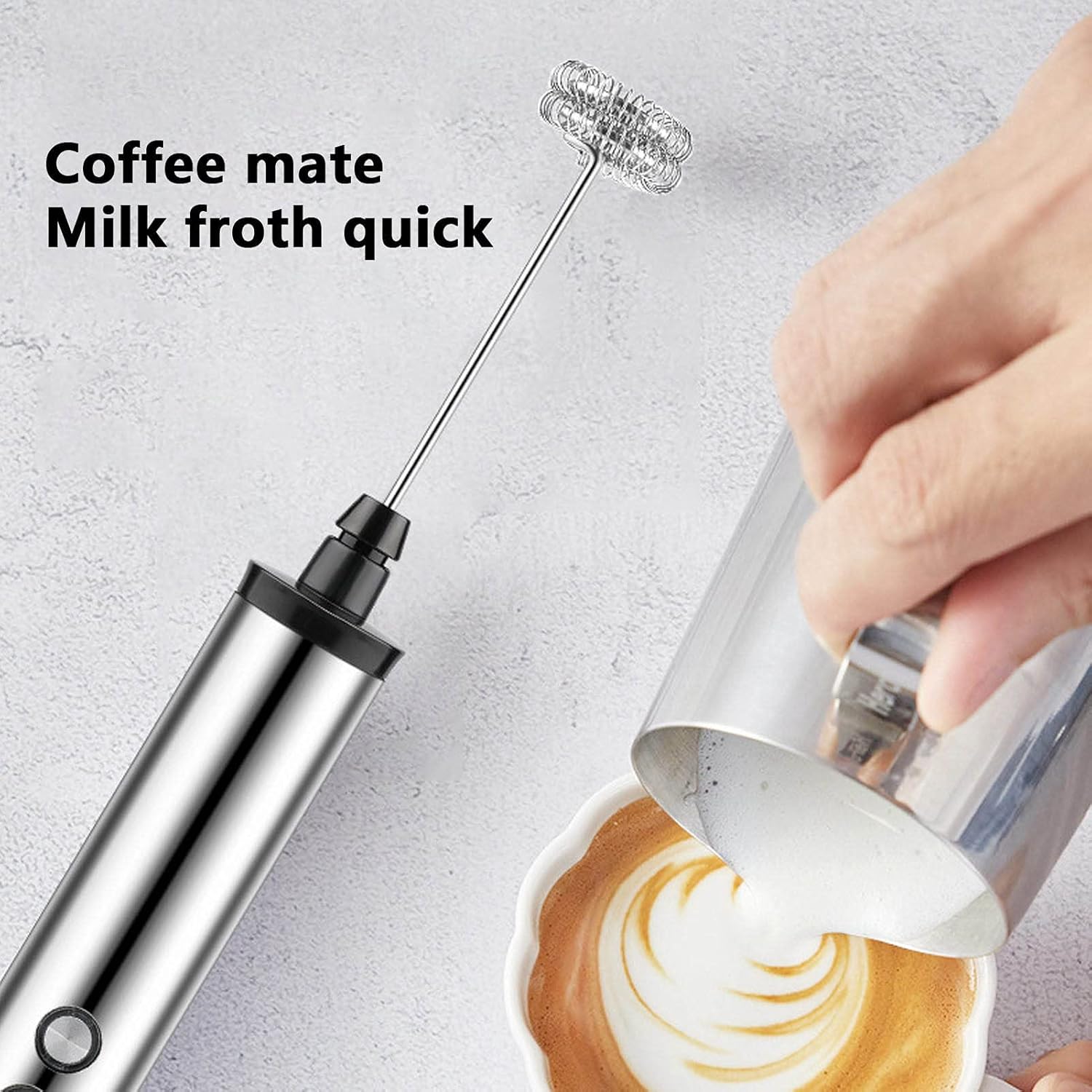Healthy Kitchen Gadgets - خلاط حليب كهربائي محمول 3 في