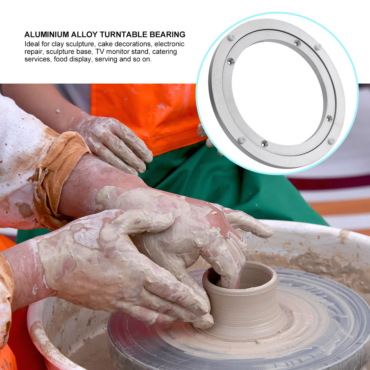 Cake Decorating Turntable - قطعة واحدة من قاعدة الدوران المصنوعة