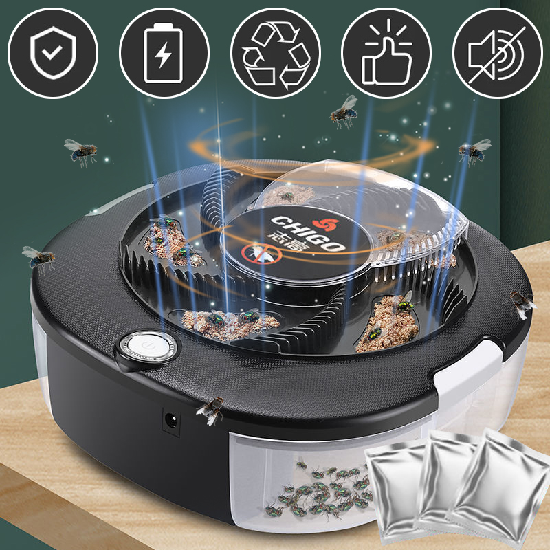 Kitchen Gadgets Electronic - Flycatcher قابلة للشحن/USB مصيدة الذباب الكهربائية