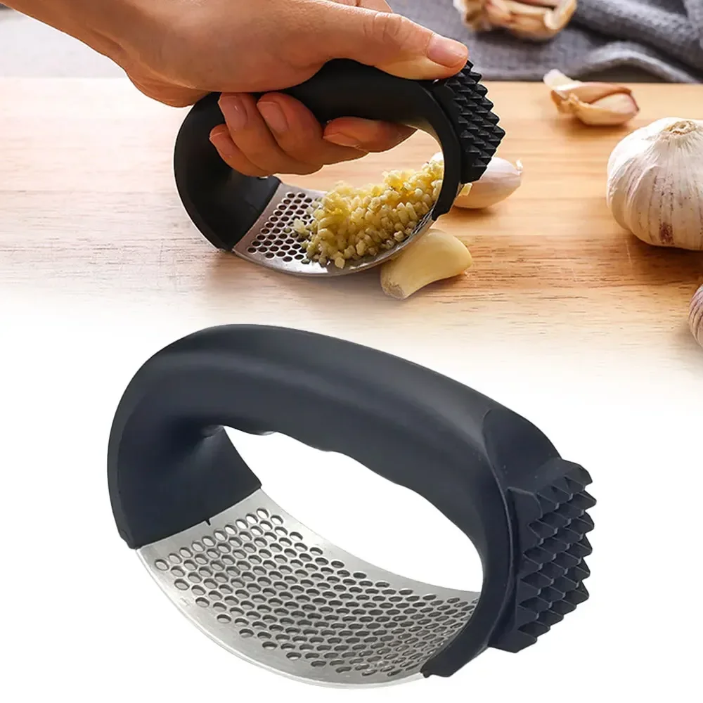 Kitchen Gadgets Vegetable Chopper - مفرمة ثوم يدوية متينة من الفولاذ