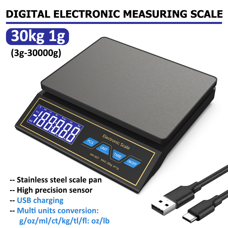Kitchen Gadgets Electronic - LCD ميزان المطبخ الرقمي 30 كجم/1