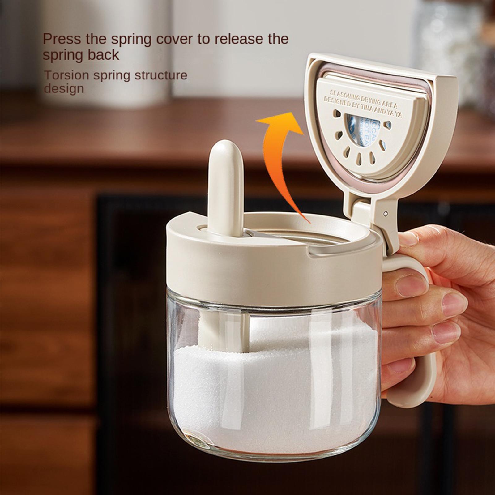 Kitchen Gadgets Organizer - وعاء توابل مانع للتسرب لتخزين الملح