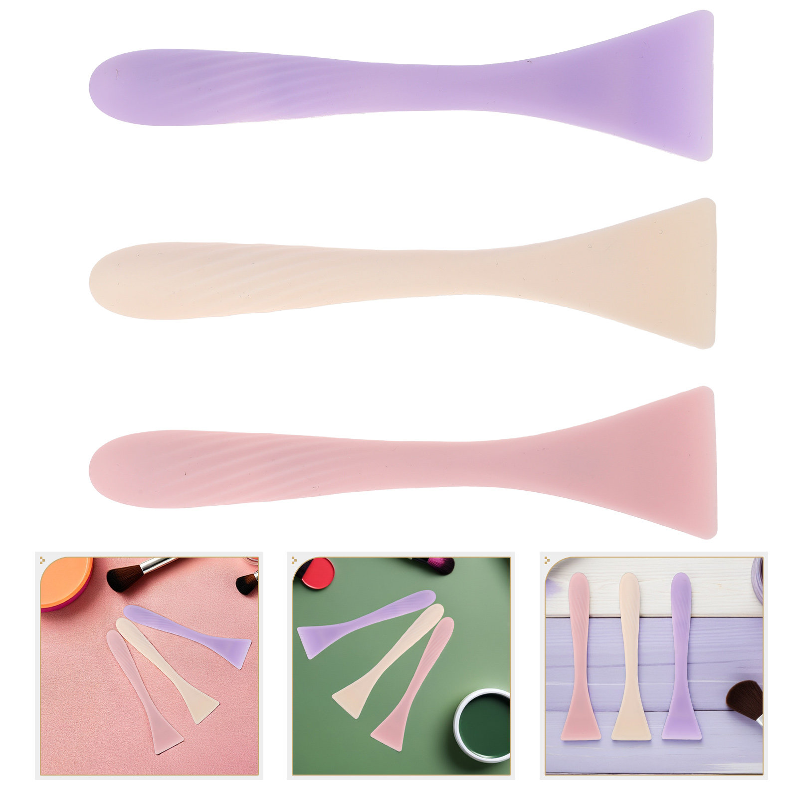 Silicone Spatula Set - مجموعة فرشاة قناع الوجه المصنوعة من