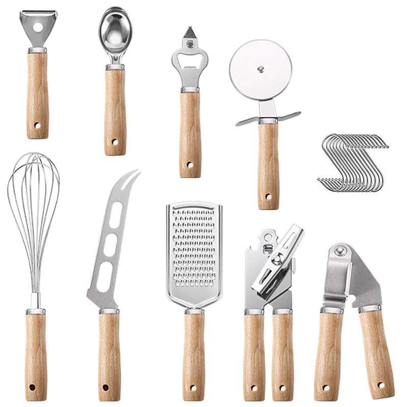 Kitchen Gadgets And Toys - أدوات المطبخ أواني الطبخ مقبض خشبي