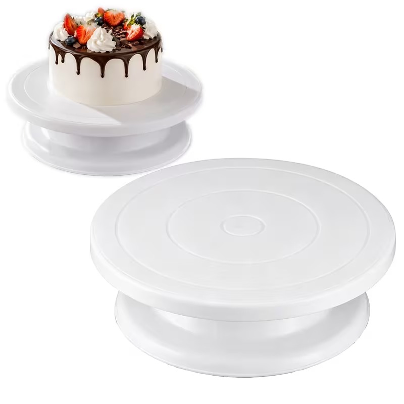 Cake Decorating Turntable - منصة دوارة لتزيين الكيك، مناسبة لتزيين