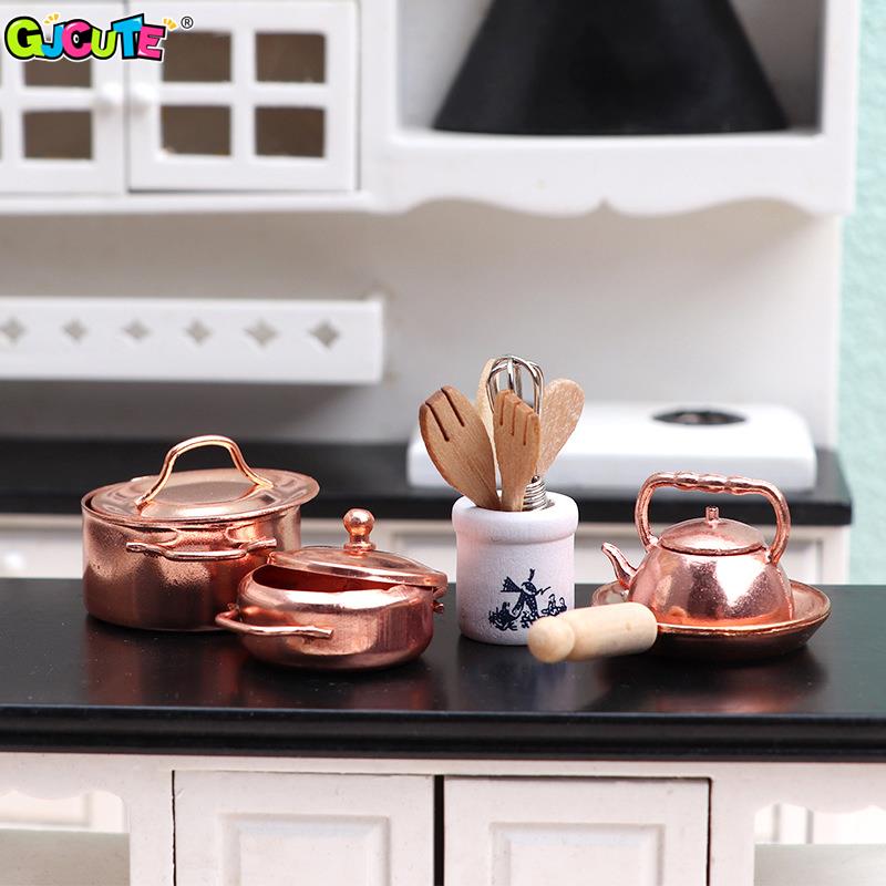 طقم وعاء مصغر لتزيين بيت الدمى - مراجعة Kitchen Gadgets And Toys وسعره