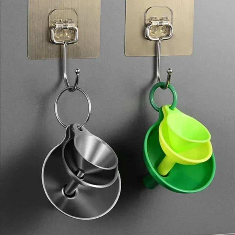 3/5 قطعة قمع المطبخ الفولاذ ال - مراجعة Kitchen Gadgets Latest وسعره