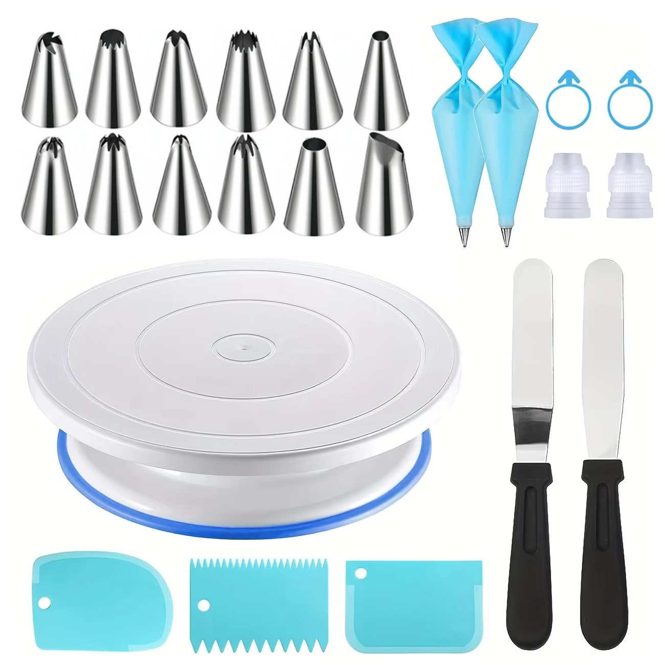 مجموعة أدوات تزيين الكيك المكو - مراجعة Cake Decorating Turntable وسعره