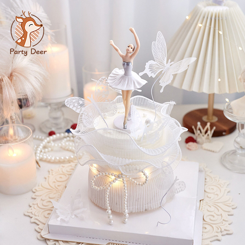 دوار دوار راقصة الباليه تمثال  - مراجعة Cake Decorating Turntable وسعره