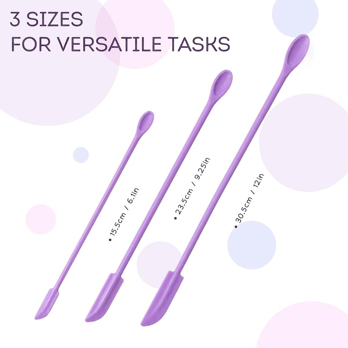 مجموعة من 3 ملاعق سيليكون مزدو - مراجعة Silicone Spatula Set وسعره