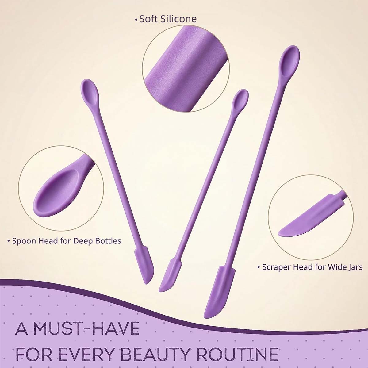 مجموعة من 3 ملاعق سيليكون مزدو - مراجعة Silicone Spatula Set وسعره
