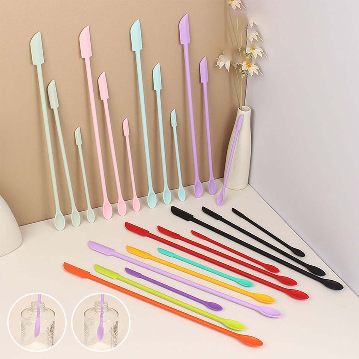 مجموعة من 3 ملاعق سيليكون مزدو - مراجعة Silicone Spatula Set وسعره