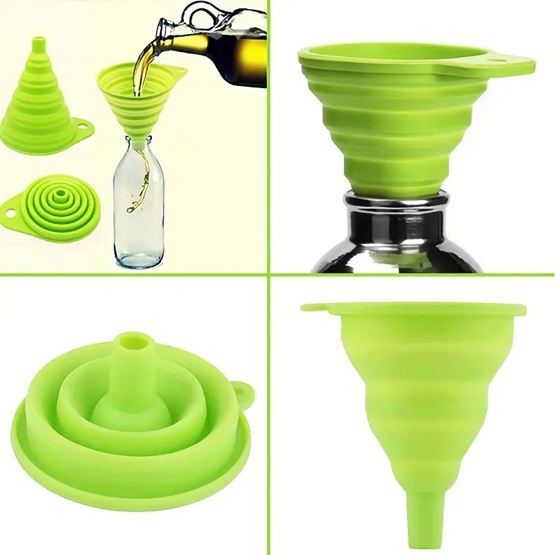 قمع سيليكون قابل للطي متعدد ال - مراجعة Kitchen Gadgets Latest وسعره