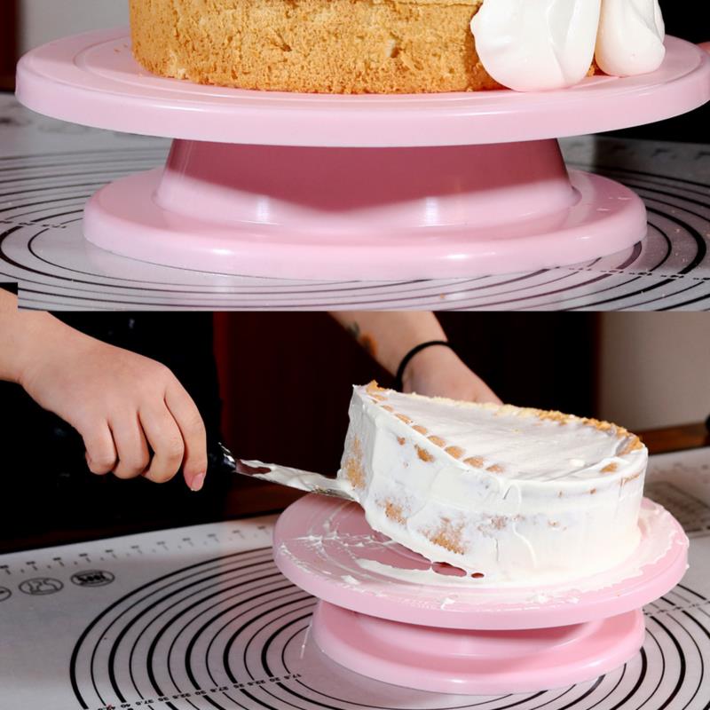 منصة دوارة مضادة للانزلاق لتزي - مراجعة Cake Decorating Turntable وسعره