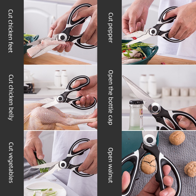 مقص عظمي للمطبخ من الفولاذ الم - مراجعة Kitchen Gadgets Latest وسعره