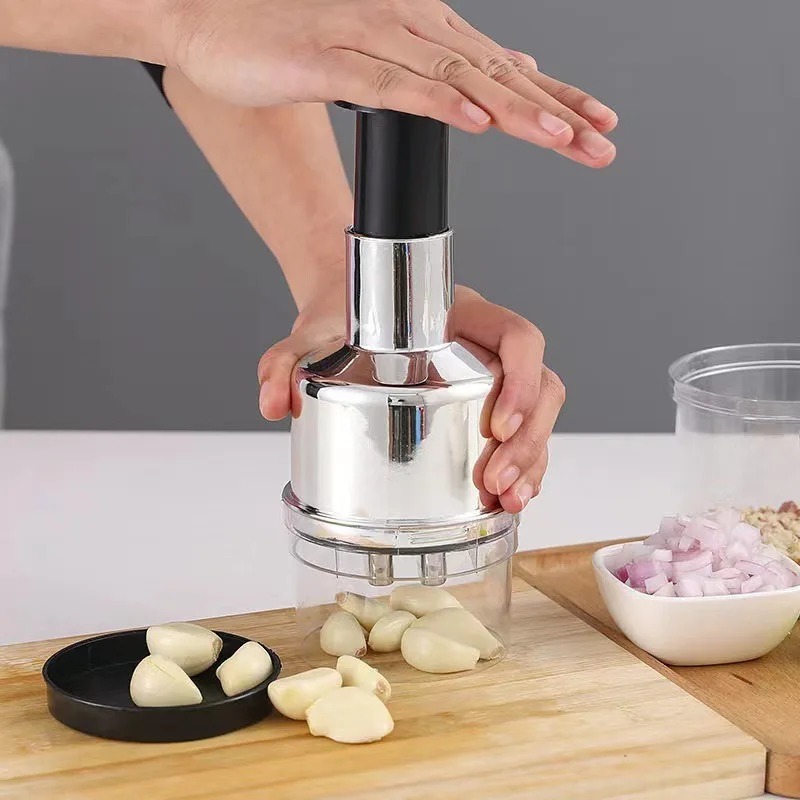 مفرمة ثوم وبصل يدوية متعددة ال - مراجعة Kitchen Gadgets Vegetable Chopper وسعره