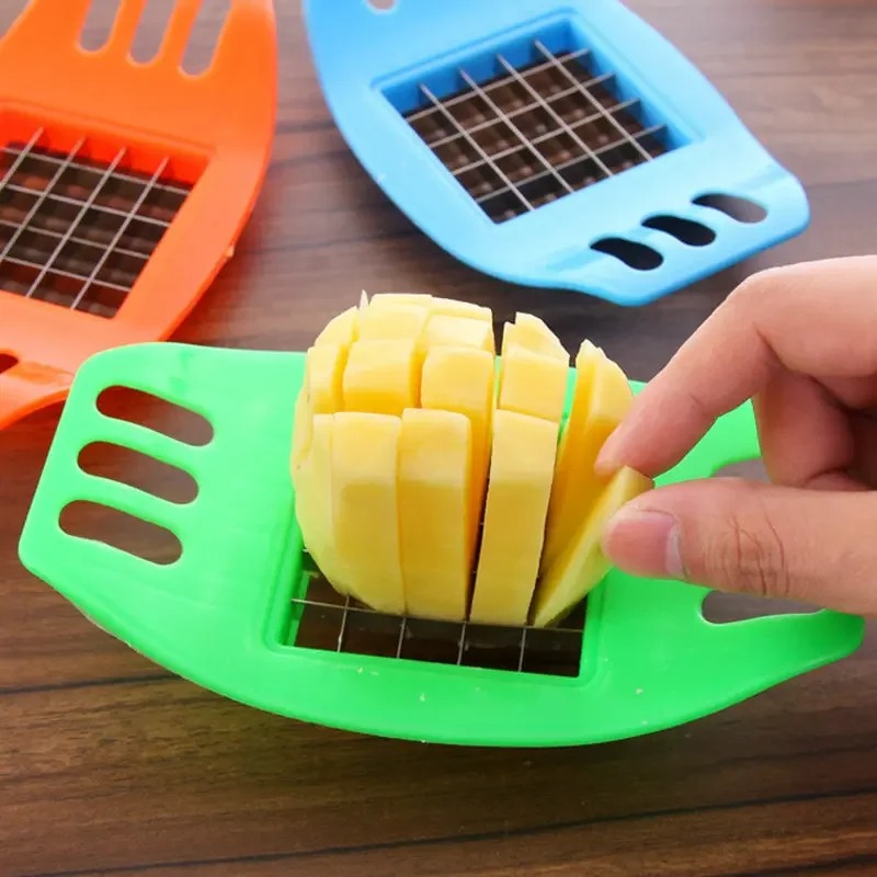 آلة صنع البطاطس المقلية، قطاعة - مراجعة Kitchen Gadgets Vegetable Chopper وسعره