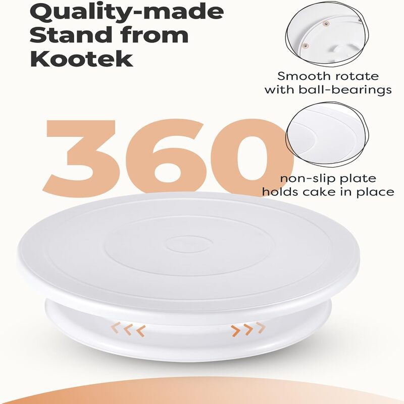 قرص دوار غير قابل للانزلاق للم - مراجعة Cake Decorating Turntable وسعره