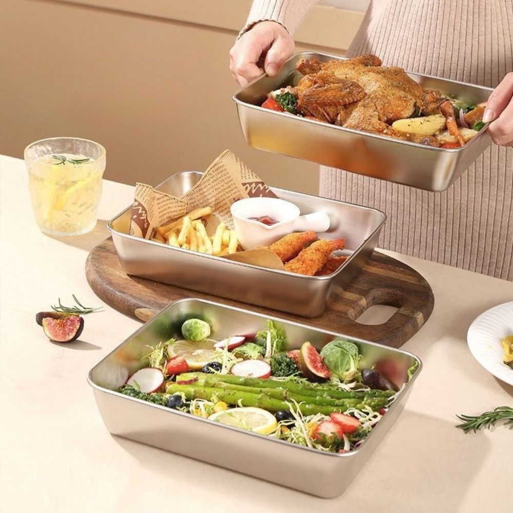 صينية تقديم من الفولاذ المقاوم - مراجعة Kitchen Gadgets Organizer وسعره