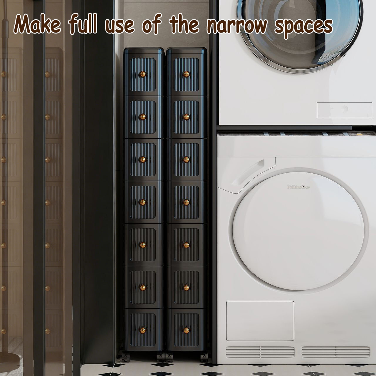 خزانة تخزين ضيقة بعرض 15 سم -  - مراجعة Kitchen Gadgets Organizer وسعره