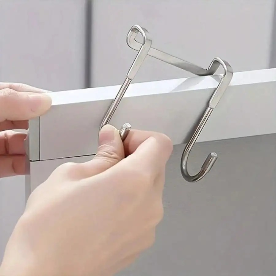 1/5 قطع من خطافات الفولاذ المق - مراجعة Kitchen Gadgets Organizer وسعره