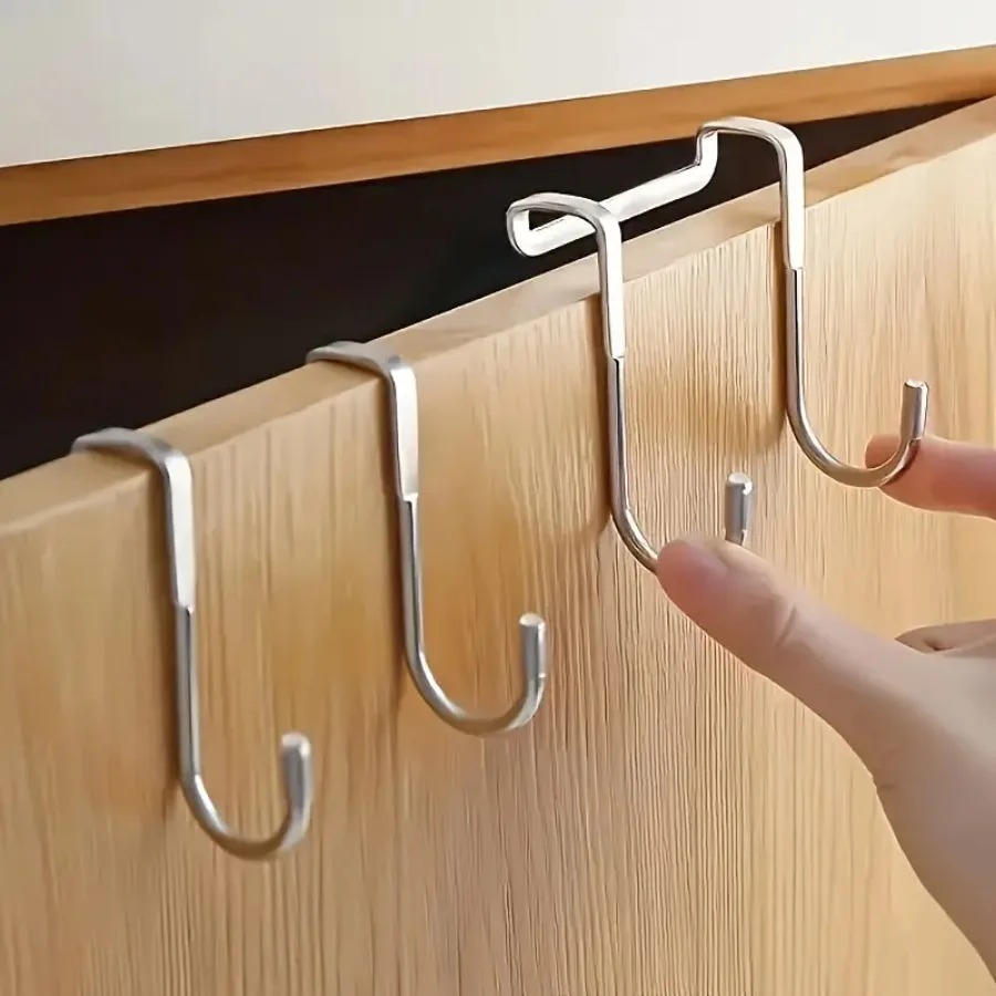 1/5 قطع من خطافات الفولاذ المق - مراجعة Kitchen Gadgets Organizer وسعره
