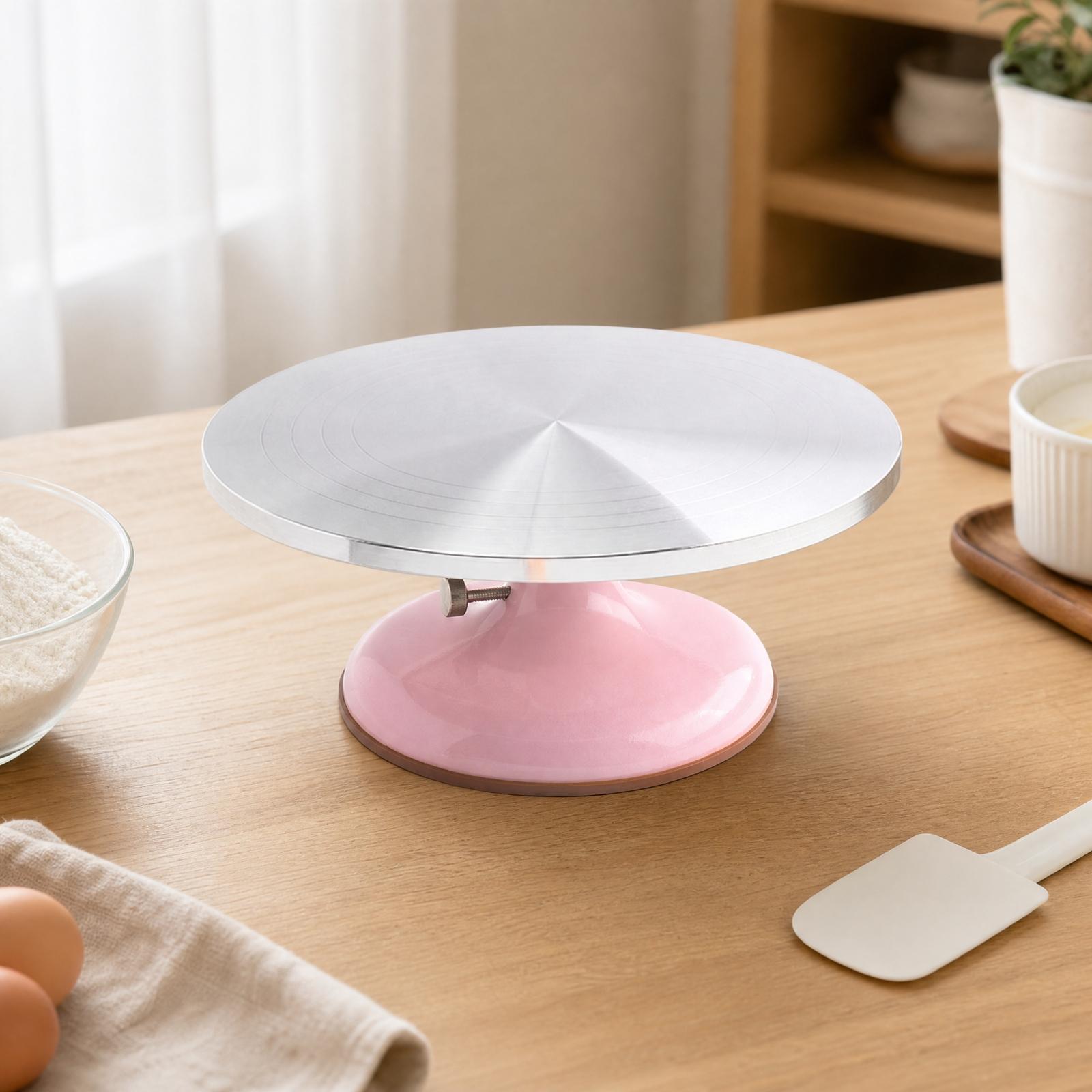 طاولة دوارة يدوية لتزيين الكيك - مراجعة Cake Decorating Turntable وسعره
