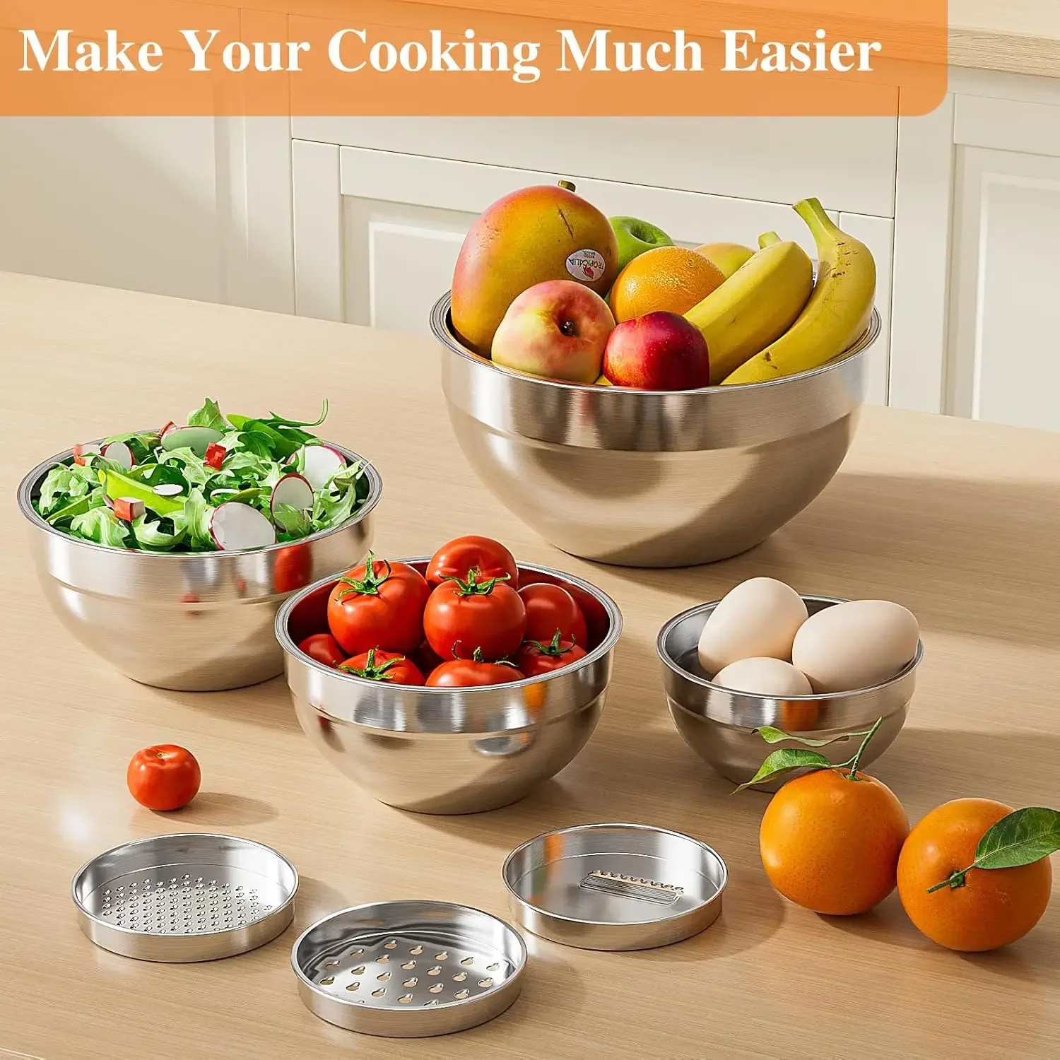 مجموعة من 6 أوعية خلط من الفول - مراجعة Kitchen Gadgets Latest وسعره