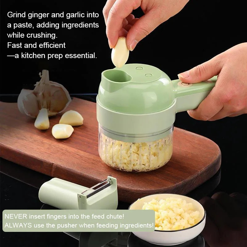 قطاعة خضروات كهربائية 4 في 1،  - مراجعة Kitchen Gadgets Vegetable Chopper وسعره