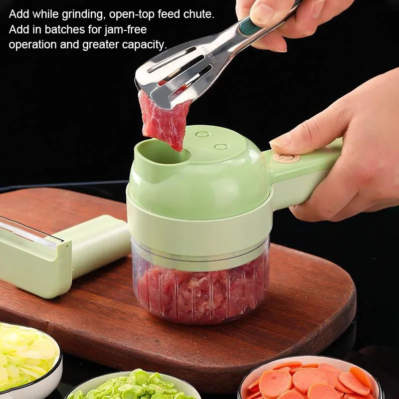 قطاعة خضروات كهربائية 4 في 1،  - مراجعة Kitchen Gadgets Vegetable Chopper وسعره