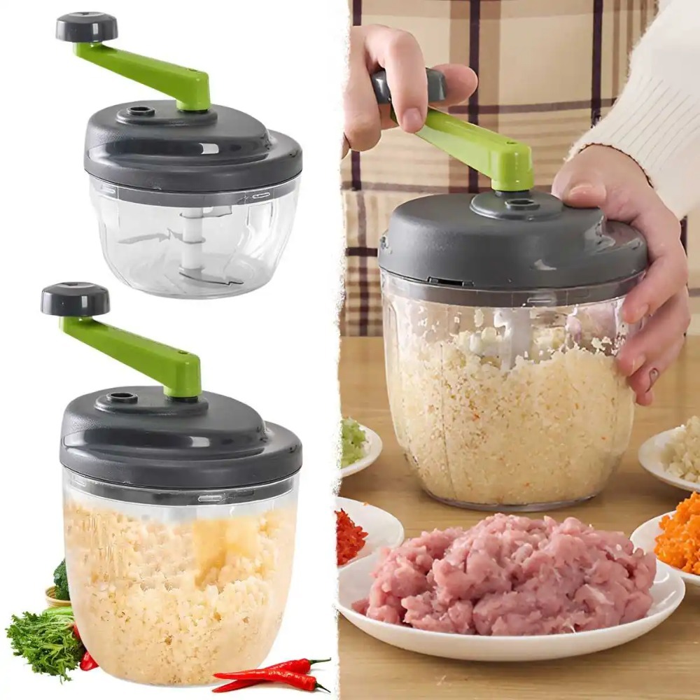 مفرمة لحم يدوية منزلية سعة 500 - مراجعة Kitchen Gadgets Vegetable Chopper وسعره