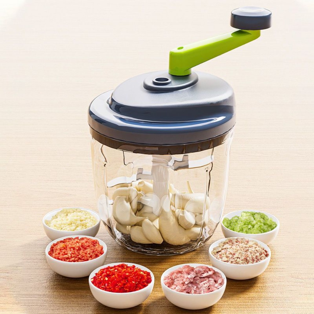 مفرمة لحم يدوية منزلية سعة 500 - مراجعة Kitchen Gadgets Vegetable Chopper وسعره